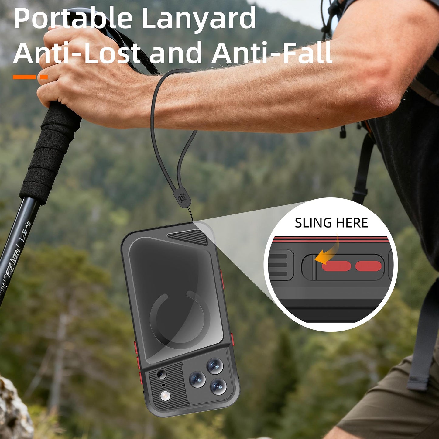 Ultramarine Technology Metal IP68 Waterproof Phone Case with Touch Control & Magnetic Mount - iPhone 17 Pro Max
