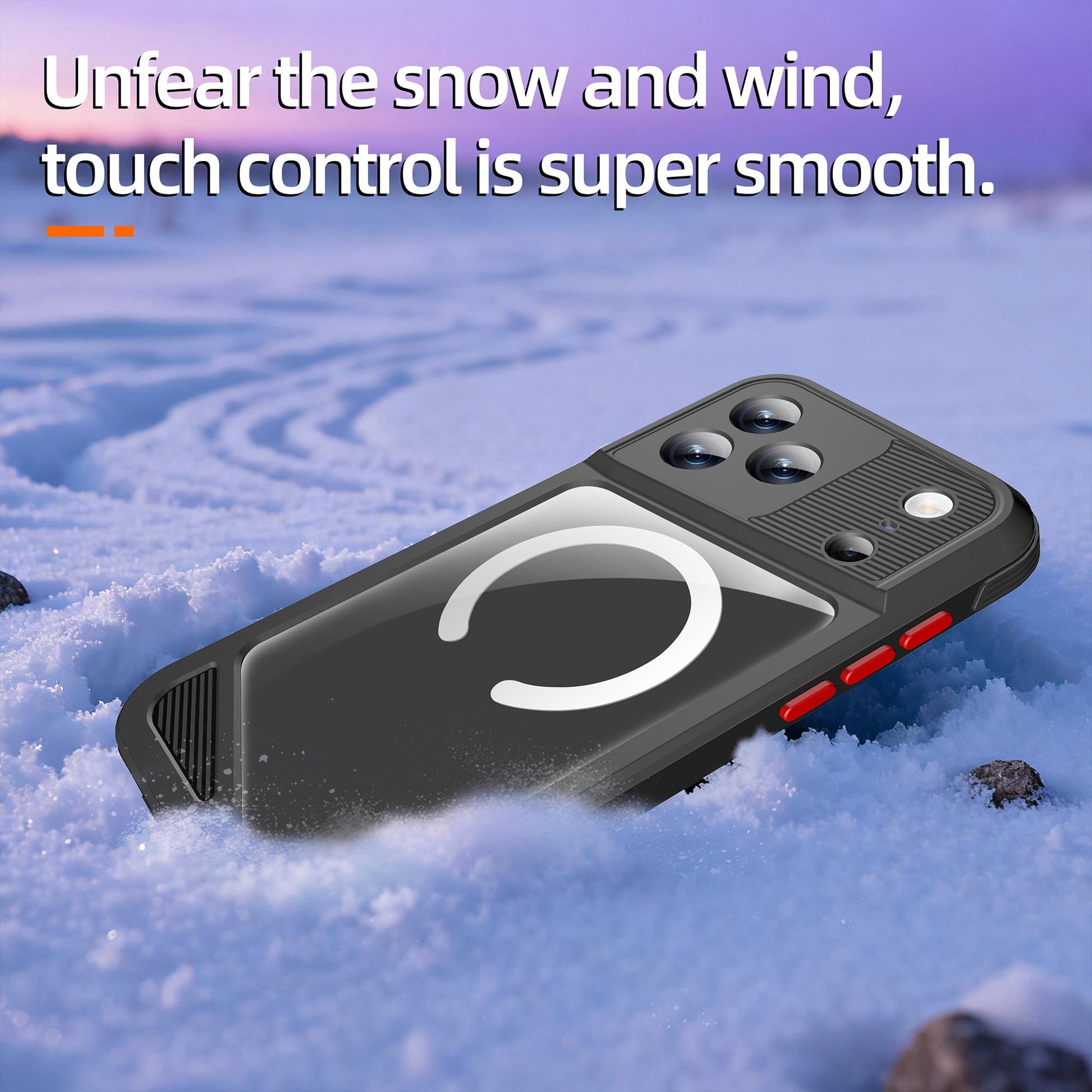 Ultramarine Technology Metal IP68 Waterproof Phone Case with Touch Control & Magnetic Mount - iPhone 17 Pro Max