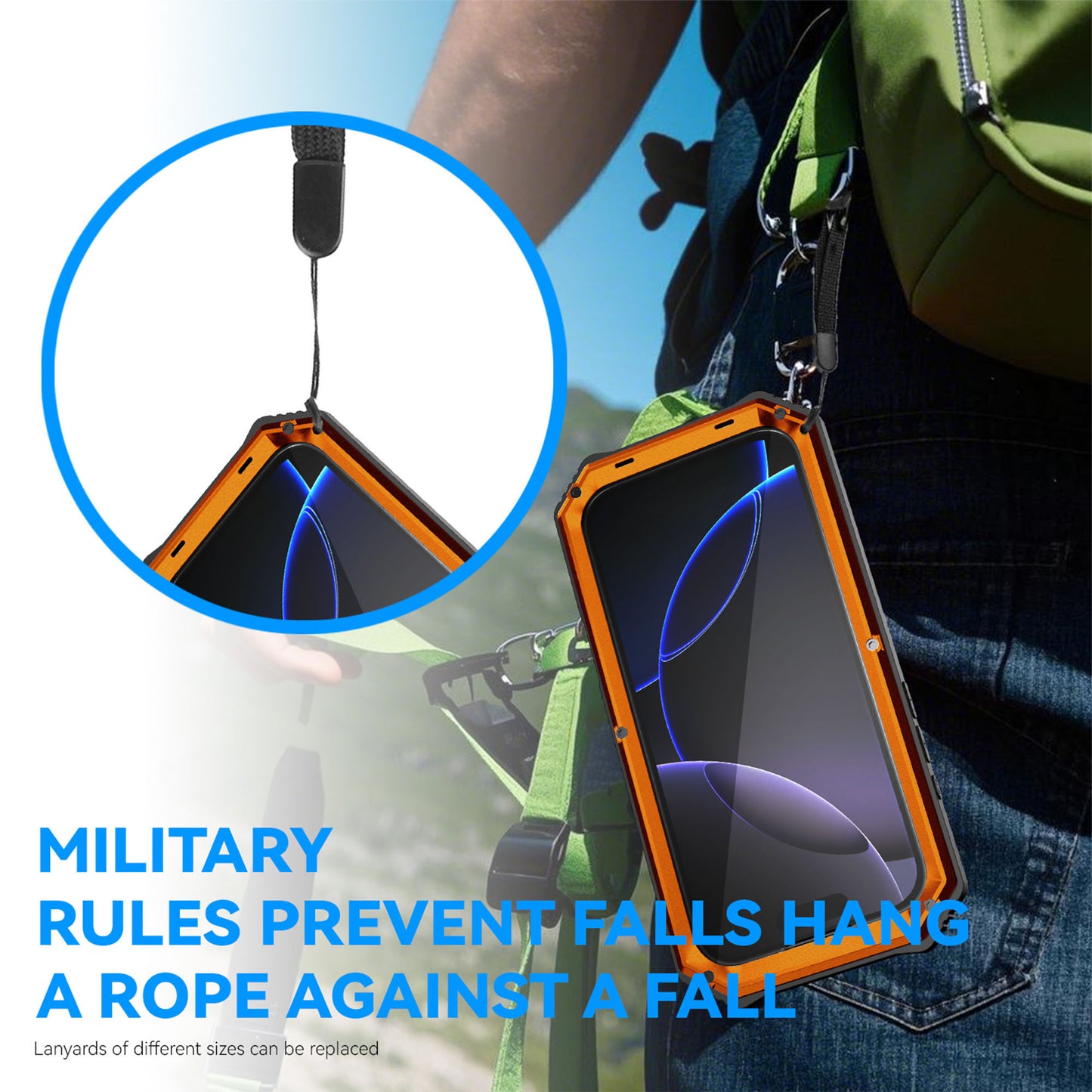 Ultramarine Tecnology Metal Kickstand Protection Military-Grade Rugged Phone Case 