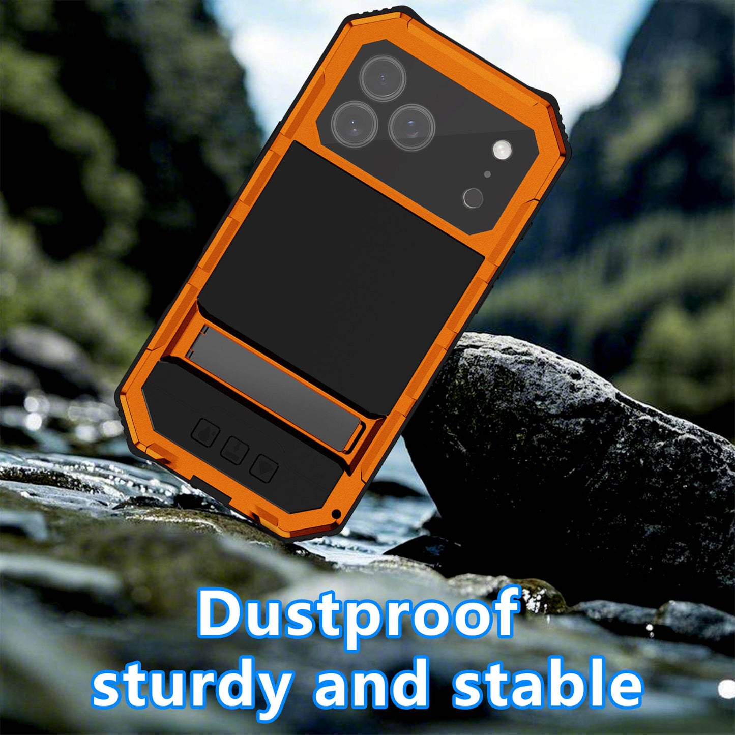 Ultramarine Tecnology Metal Kickstand Protection Military-Grade Rugged Phone Case 