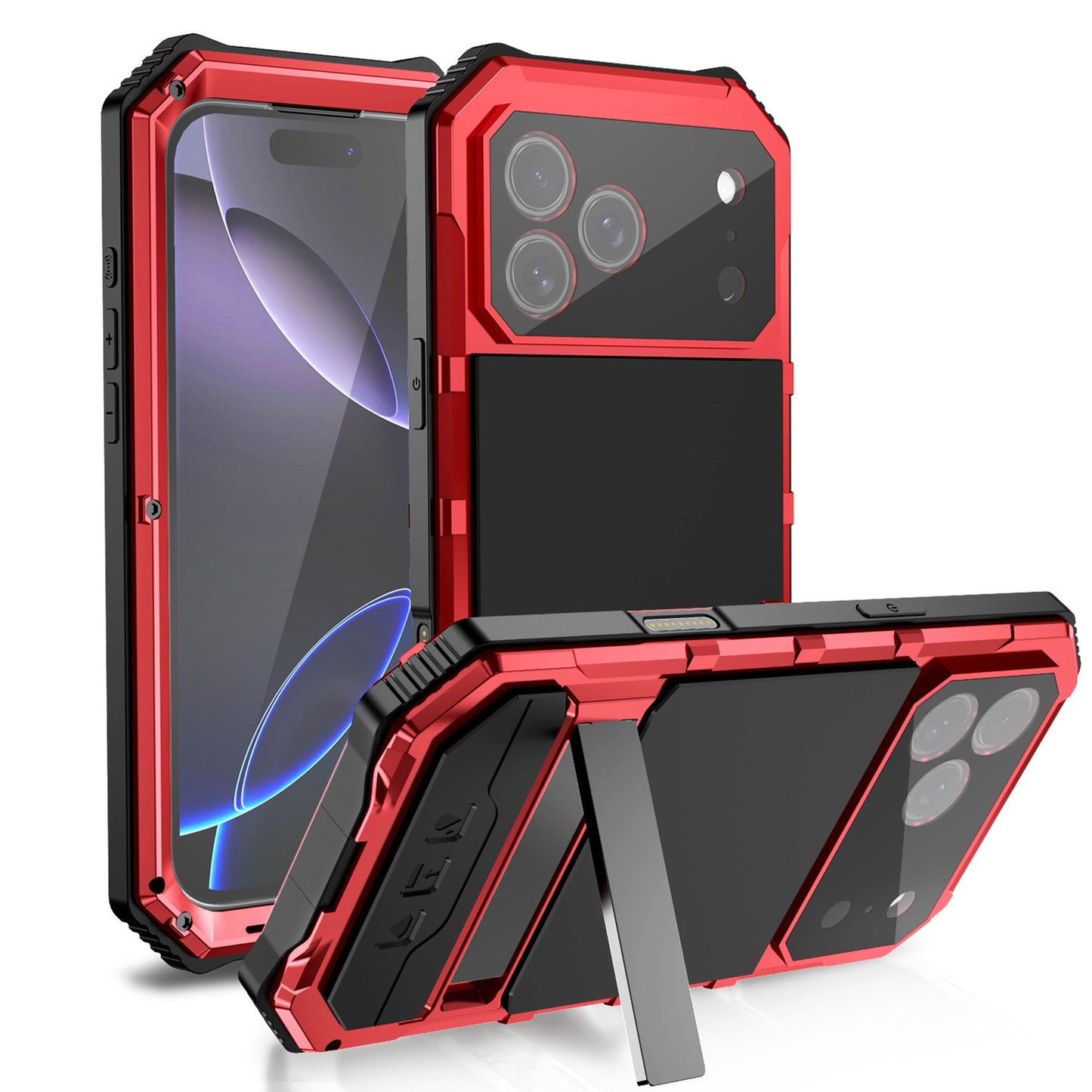 Ultramarine Tecnology Metal Kickstand Protection Military-Grade Rugged Phone Case 