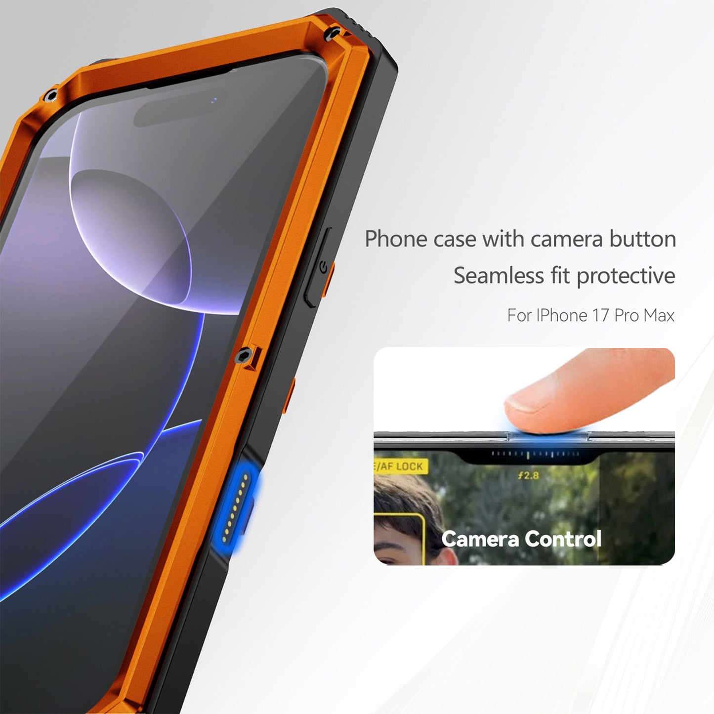 Ultramarine Tecnology Metal Kickstand Protection Military-Grade Rugged Phone Case 