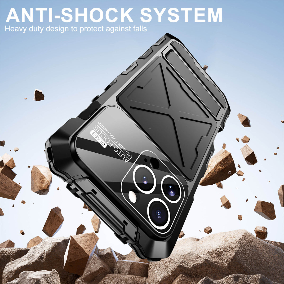 Ultramarine Technology Military-Grade Phone Case 360° Drop Protection & Ergonomic Stand