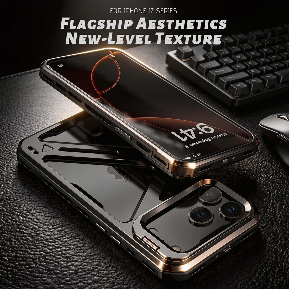 Ultramarine Technology with Military Metal Armor Phone Case | 12FT Drop Protection Bumper