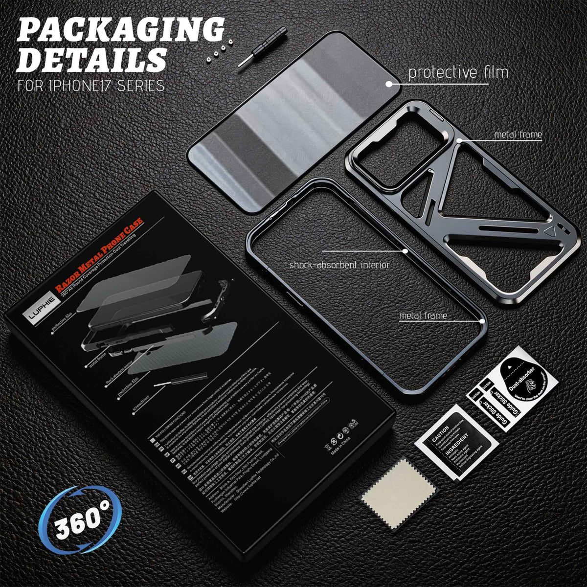 Ultramarine Technology with Military Metal Armor Phone Case | 12FT Drop Protection Bumper