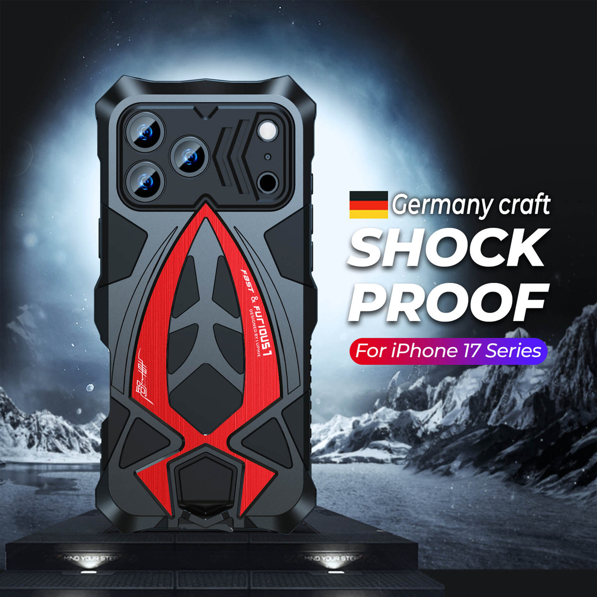 Ultramarine Technology with Military Metal Phone Case | Heavy Duty Armor for Sports, Hike & Office