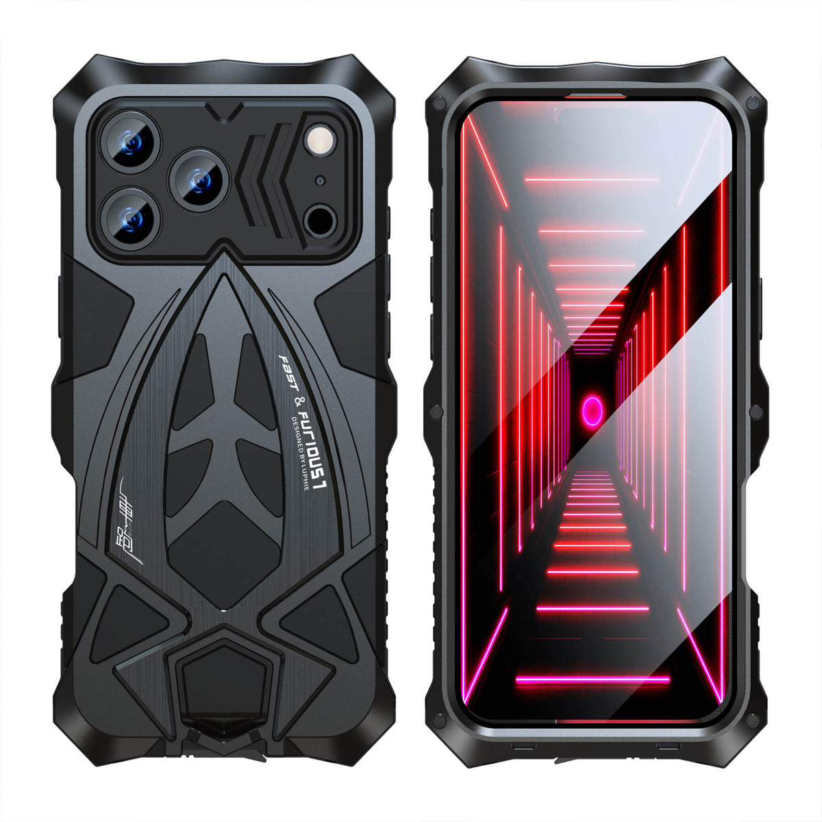 Ultramarine Technology with Military Metal Phone Case | Heavy Duty Armor for Sports, Hike & Office