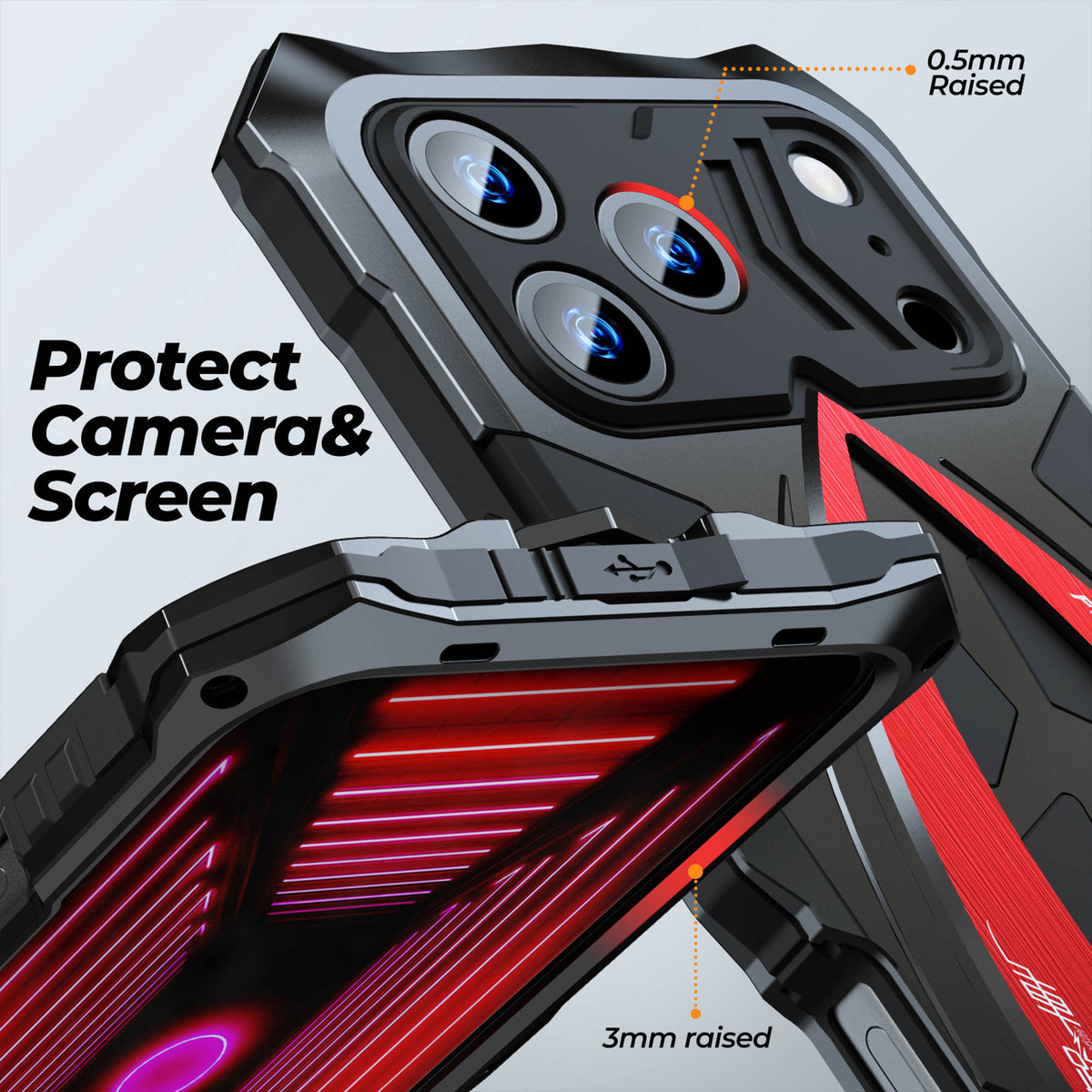 Ultramarine Technology with Military Metal Phone Case | Heavy Duty Armor for Sports, Hike & Office