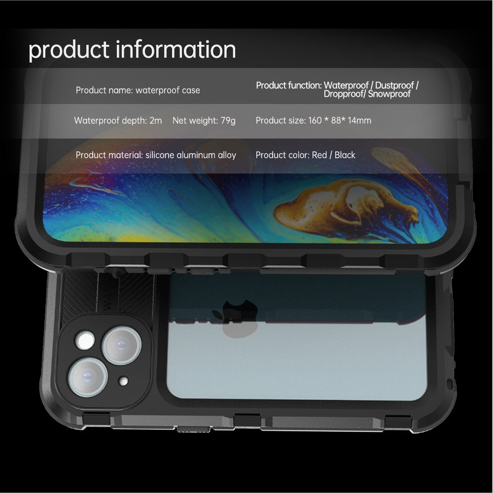 Lens Protection Aluminum Waterproof iPhone 13 Case