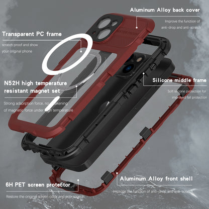 Lens Protection Aluminum Waterproof iPhone 14 Plus Case