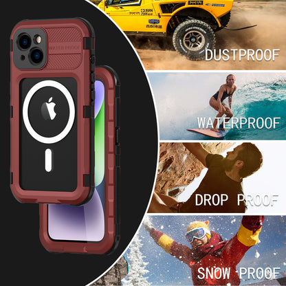 Lens Protection Aluminum Waterproof iPhone 14 Plus Case