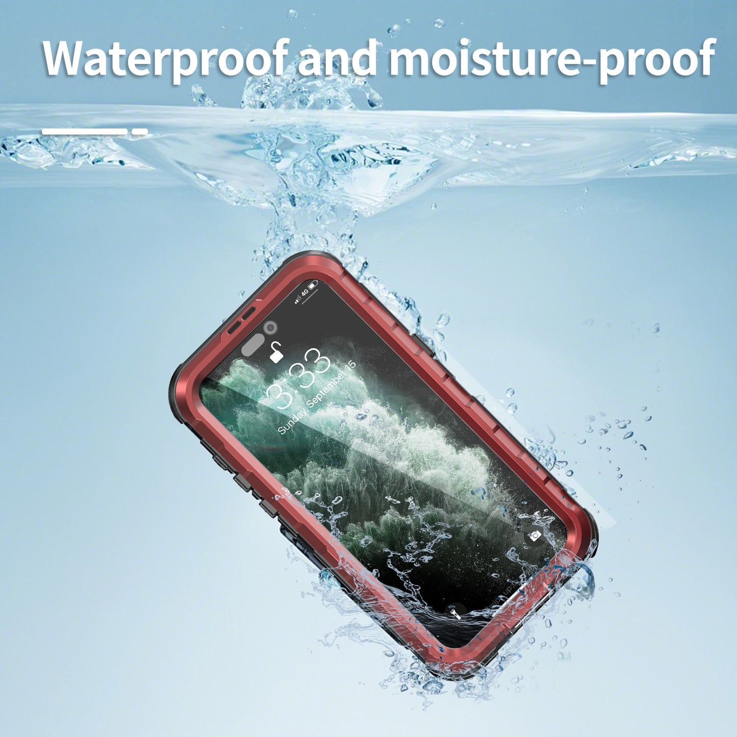 Lens Protection Aluminum Waterproof iPhone 15 Case