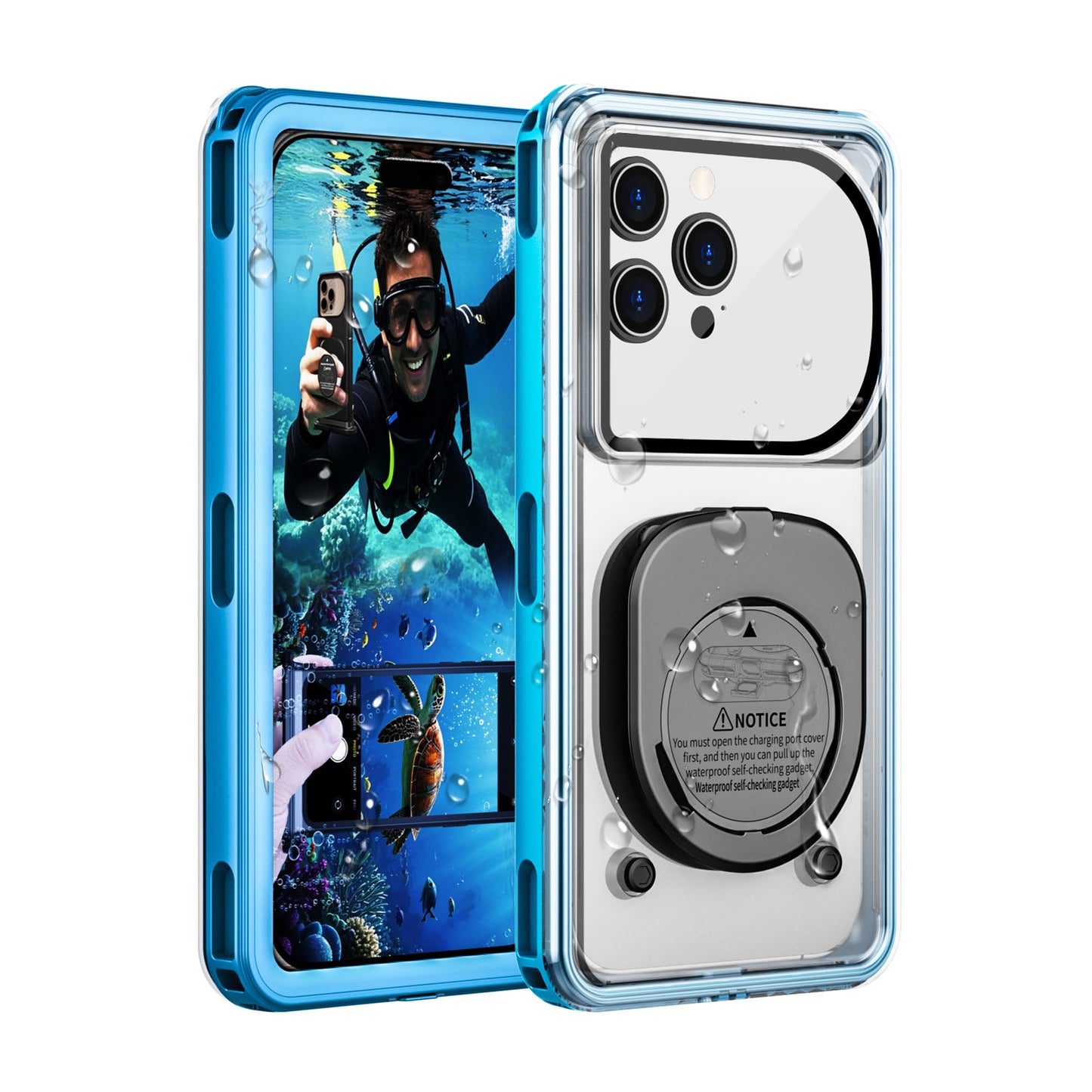 Ultramarine Technology Next-Gen IPX8 Waterproof Phone Case | Professional Underwater 100ft