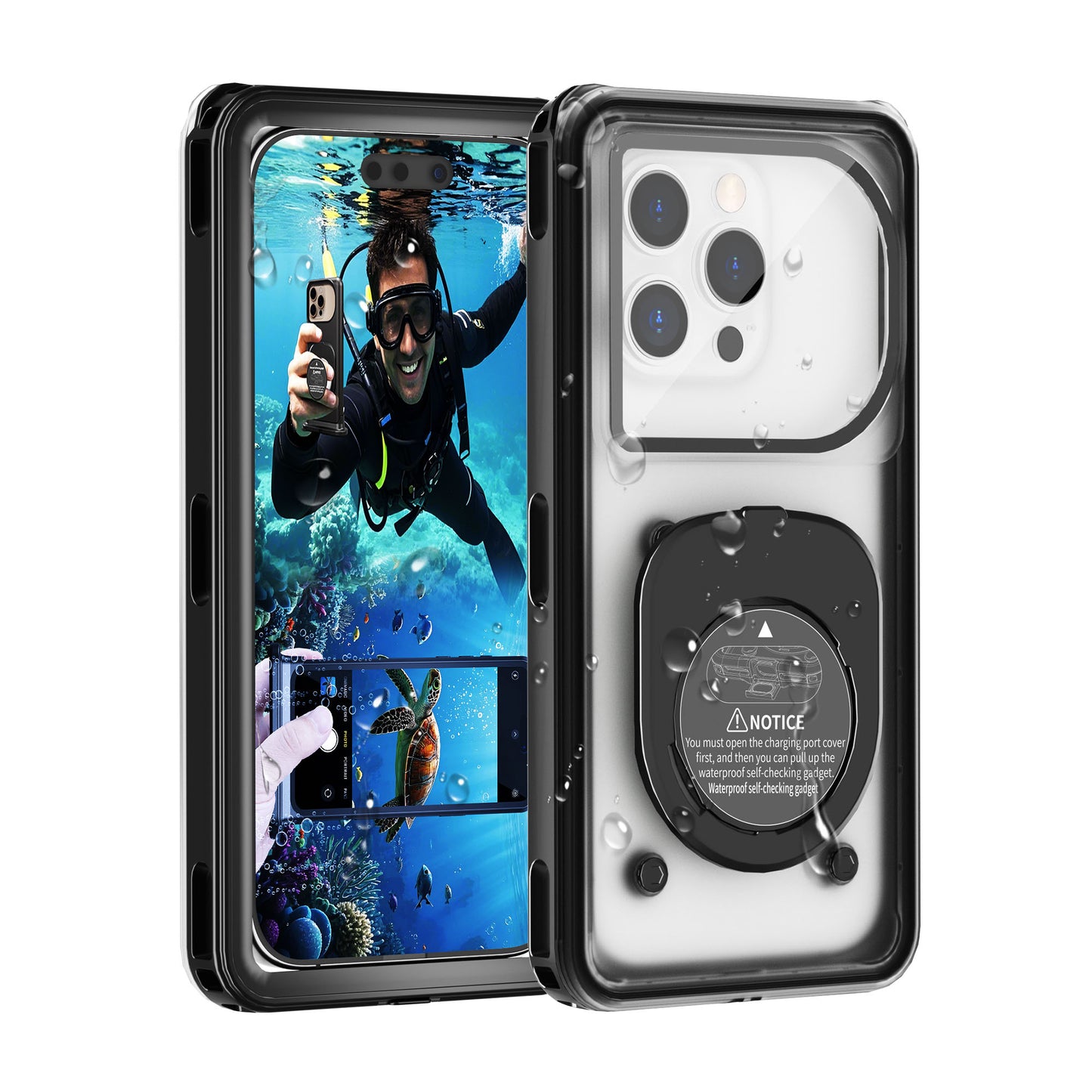 Ultramarine Technology Next-Gen IPX8 Waterproof Phone Case | Professional Underwater 100ft