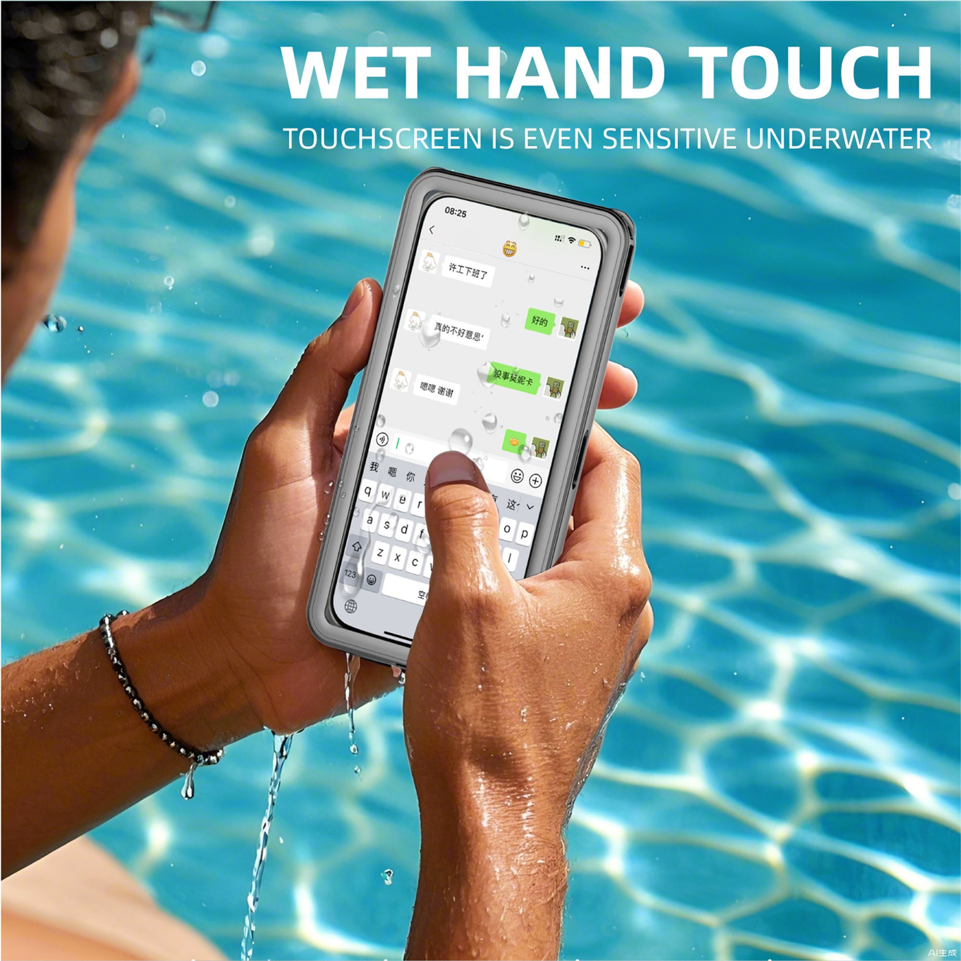 Ultramarine Technology Next-Gen IPX8 Waterproof Phone Case | Professional Underwater 100ft