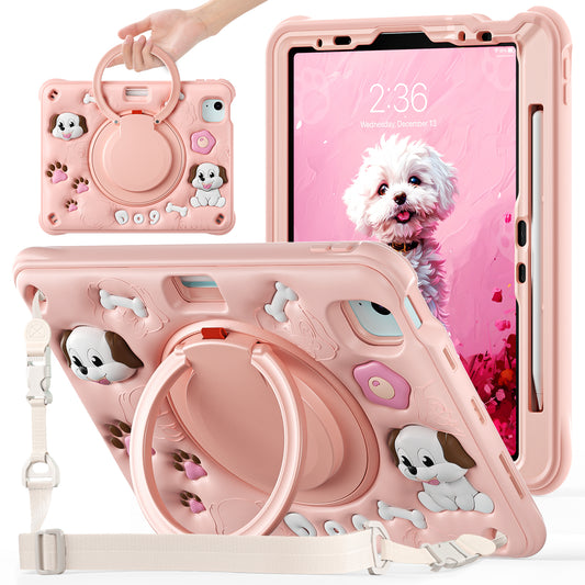 Bubble 3D Dog Hook Kickstand iPad Air 5 Case Kids Safety