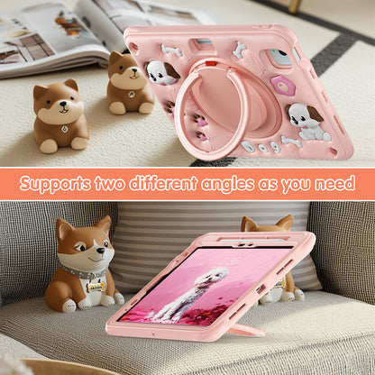 Bubble 3D Dog Hook Kickstand iPad Air 5 Case Kids Safety