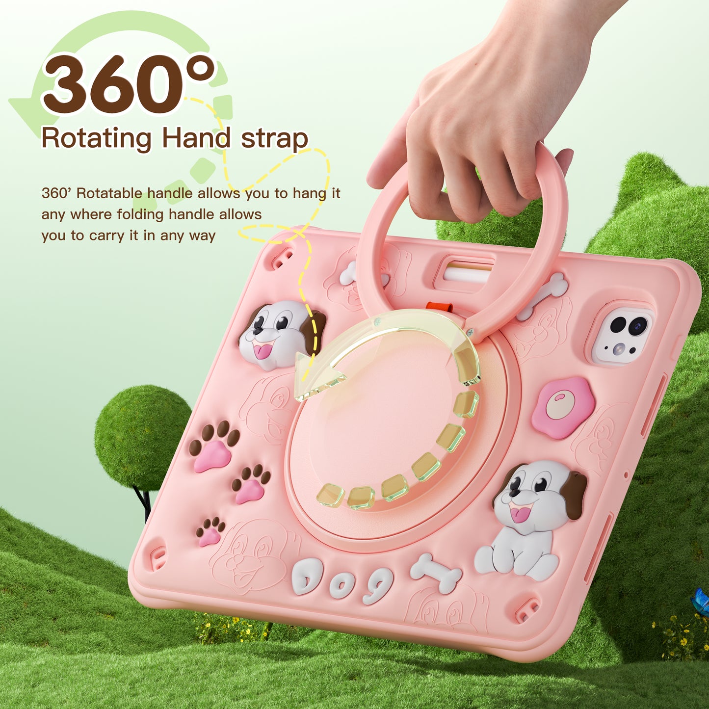 Bubble 3D Dog Hook Kickstand iPad Pro 11 2021 Case Kids Safety