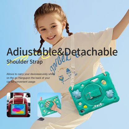 Bubble 3D Dragon Stand Hand Strap iPad 8 Case Kids Safety