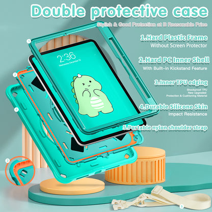 Bubble 3D Dragon Stand Hand Strap iPad Pro 11 2018 Case Kids Safety