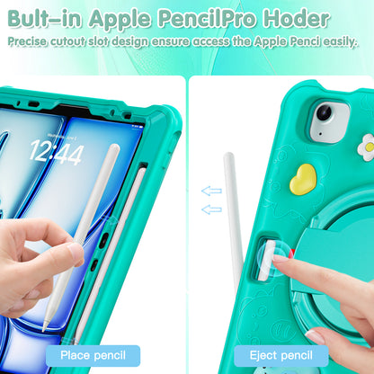 Bubble 3D Dragon Hook Kickstand iPad Air 5 Case Kids Safety