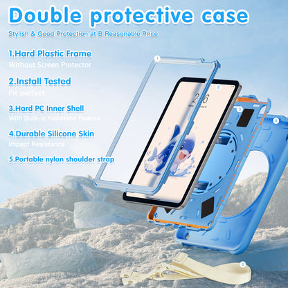 Bubble 3D Dolphin Stand Hand Strap iPad 10 Case Kids Safety