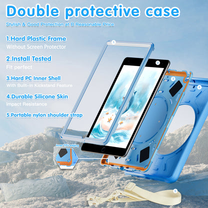 Bubble 3D Dolphin Hook Kickstand iPad 8 Case Kids Safety