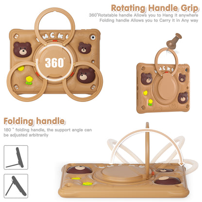 Bubble 3D Bear Hook Kickstand iPad 9 Case Kids Safety