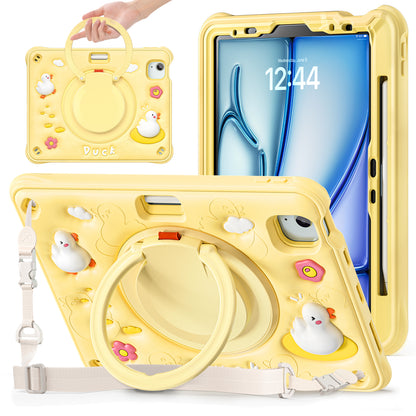 Bubble 3D Duck Hook Kickstand iPad Air 5 Case Kids Safety