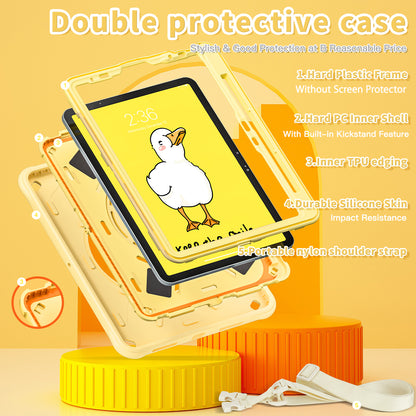 Bubble 3D Duck Hook Kickstand iPad Air 5 Case Kids Safety