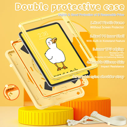 Bubble 3D Duck Hook Kickstand iPad Pro 11 2024 Case Kids Safety