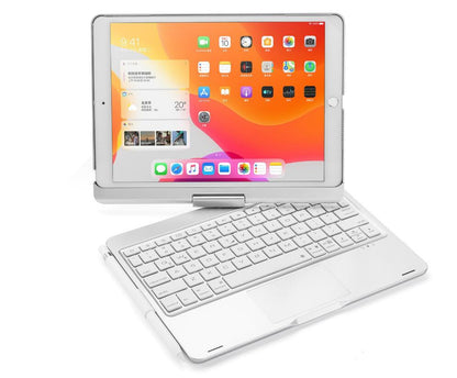 Rotating Hinge PC Backlit Touchpad Keyboard iPad 7 Case