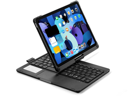 Rotating Hinge PC Backlit Touchpad Keyboard iPad Air 5 Case