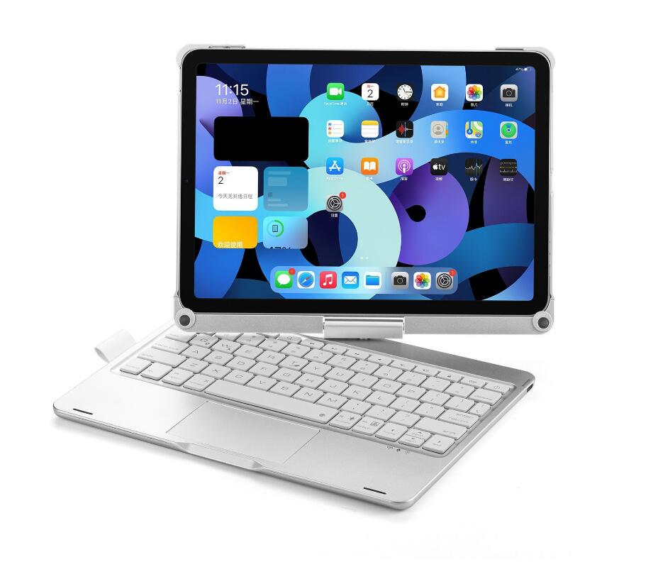 Rotating Hinge PC Backlit Touchpad Keyboard iPad Pro 11 2021 Case