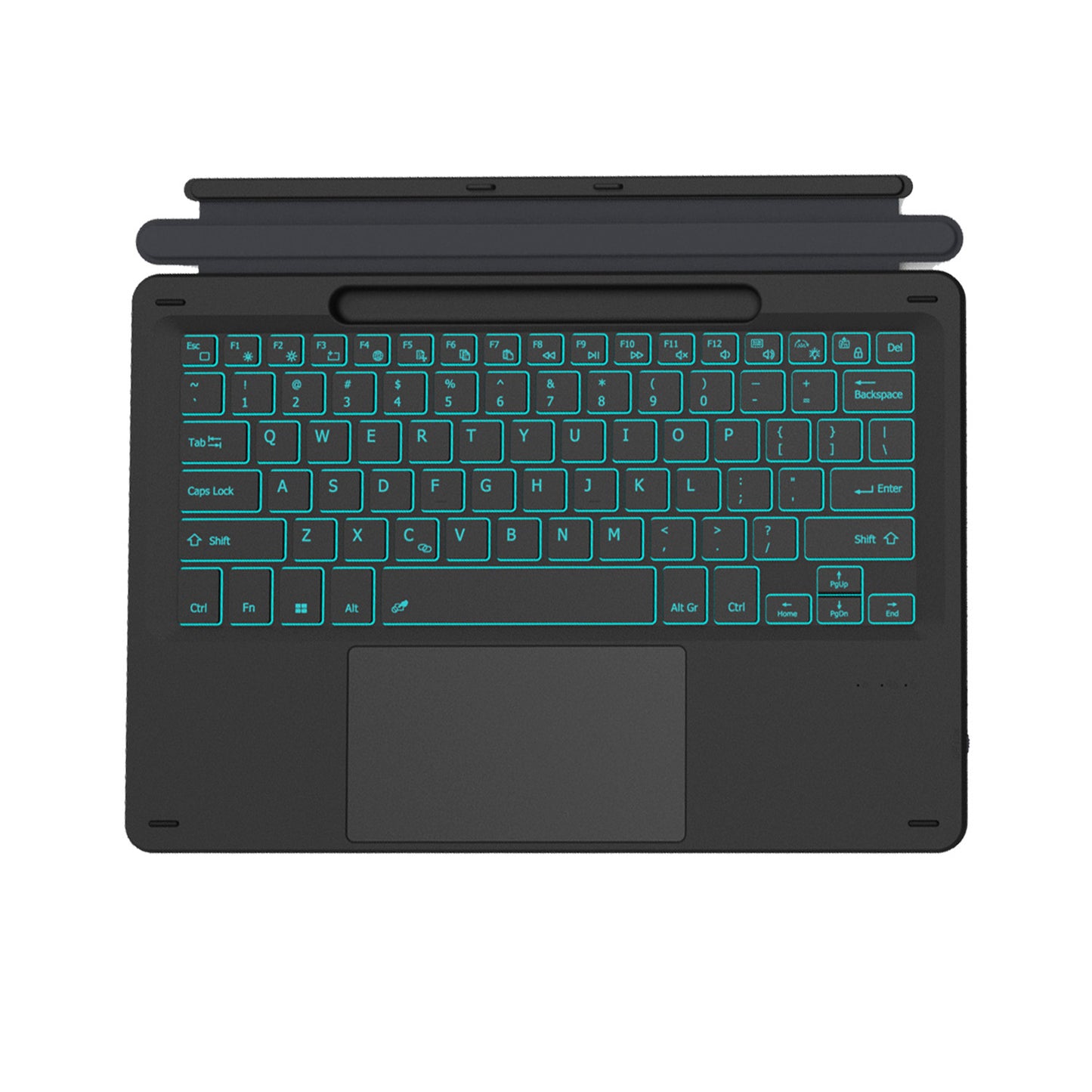 Backlit Touchpad Keyboard Microsoft Surface Pro 9 with Pencil Holder