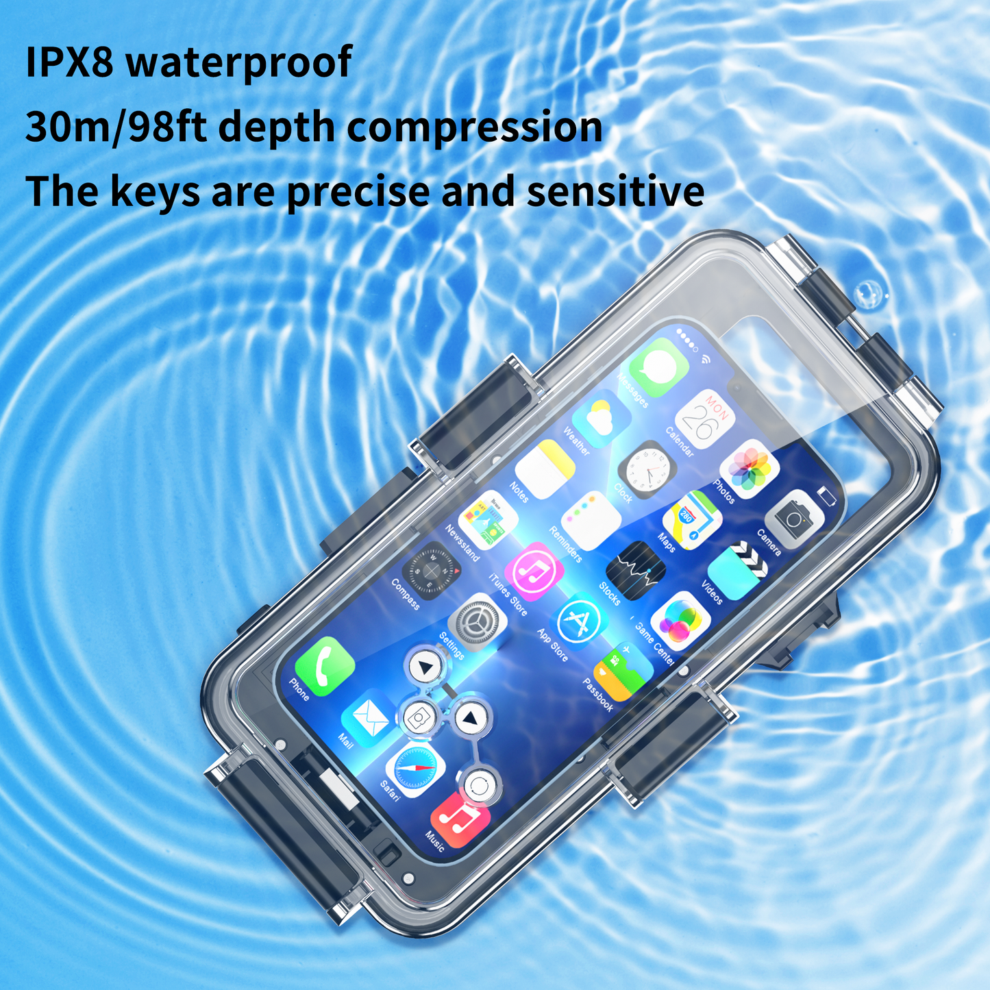 Multi-layer Lock Waterproof Apple iPhone 7 Plus Case Diving 30m/98ft