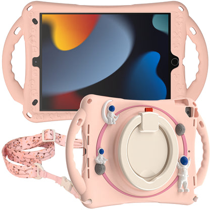 Astronaut Apple iPad 8 Case Rotating Handle Grip