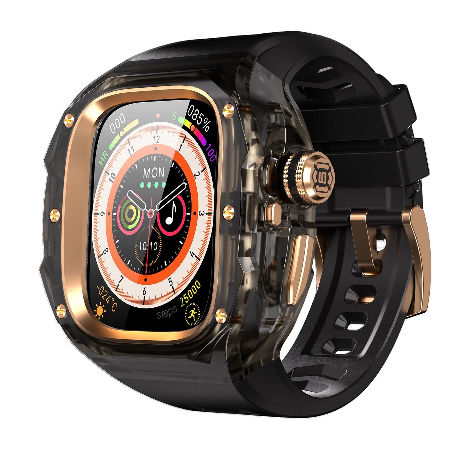 Ultramarine Technology Premium Shockproof Armor Watch Case with ECG Support & One-Click