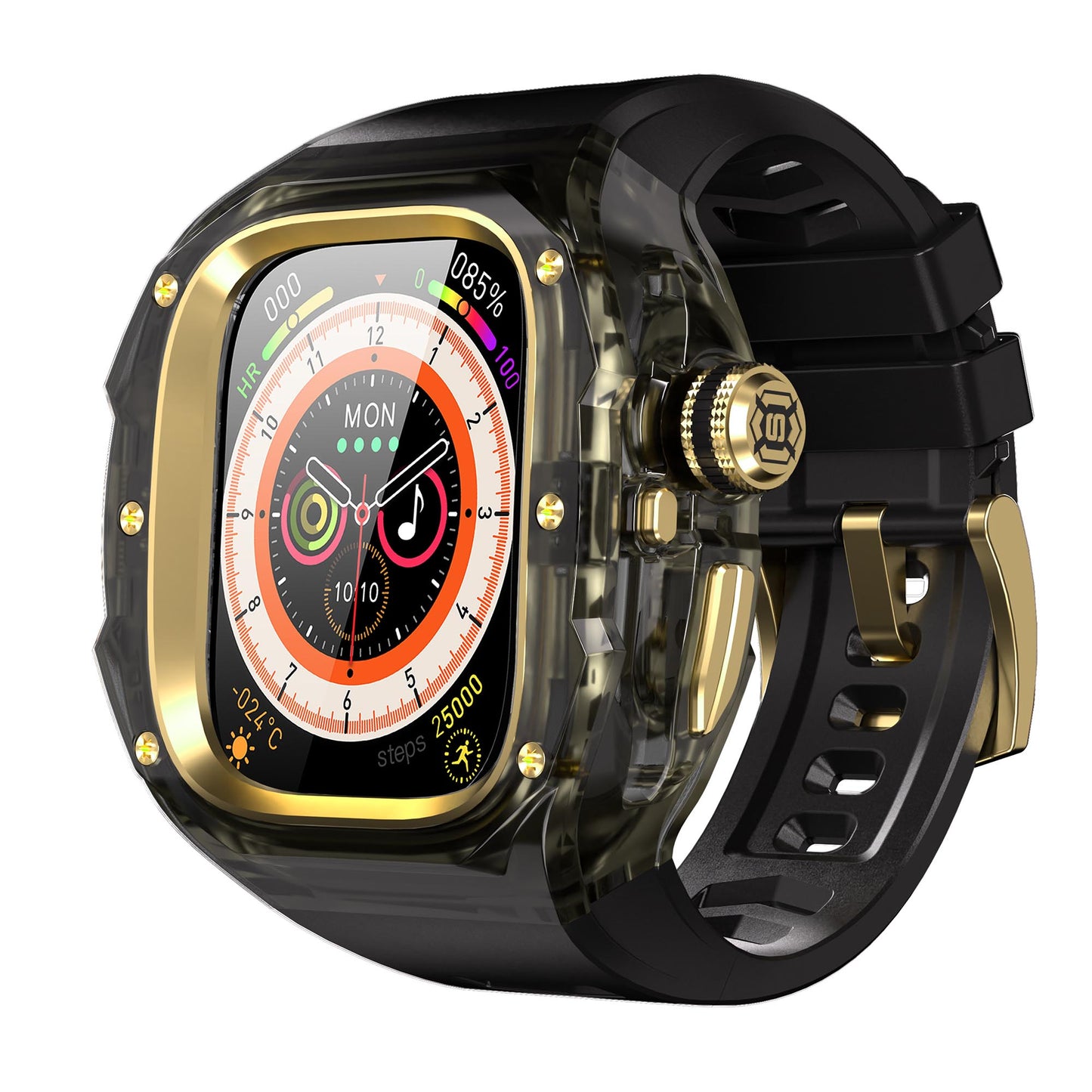 Ultramarine Technology Premium Shockproof Armor Watch Case with ECG Support & One-Click