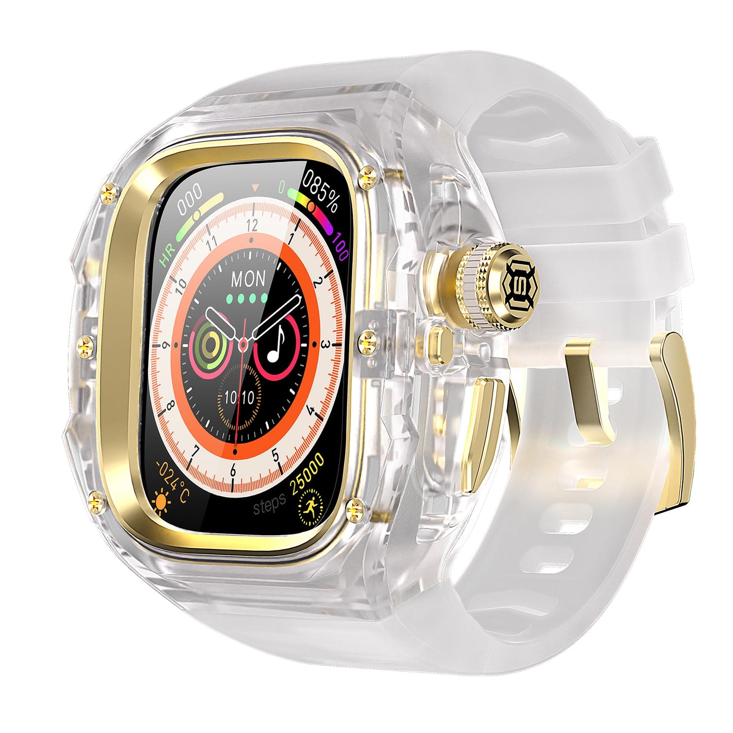 Ultramarine Technology Premium Shockproof Armor Watch Case with ECG Support & One-Click