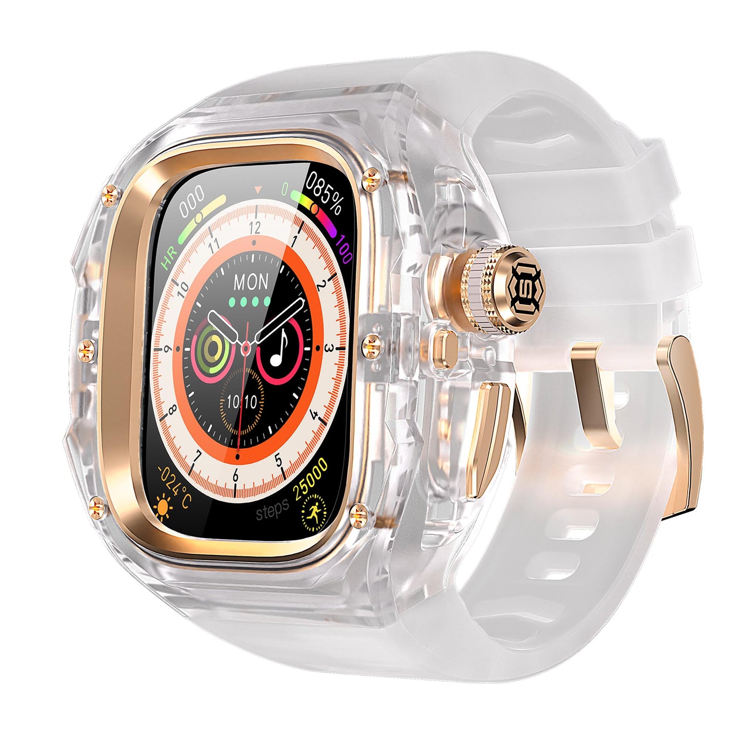 Ultramarine Technology Premium Shockproof Armor Watch Case with ECG Support & One-Click