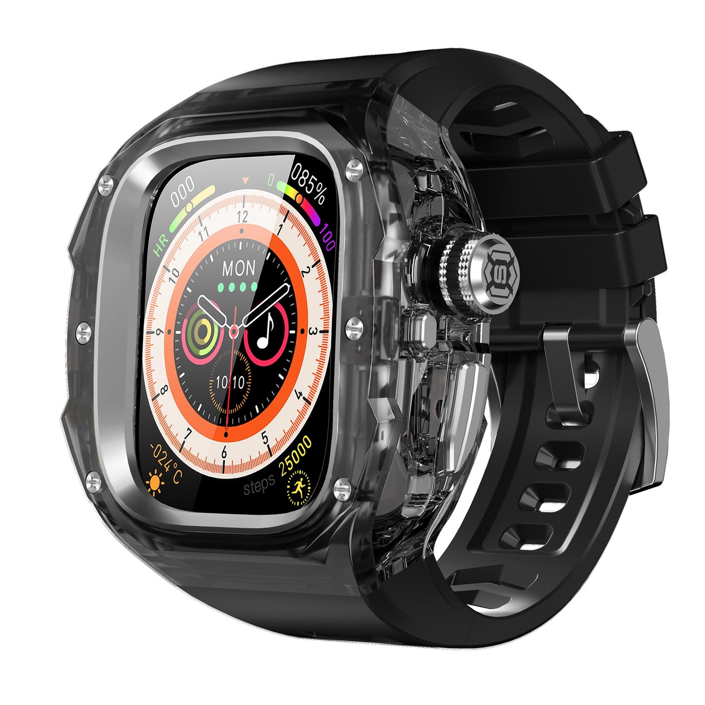 Ultramarine Technology Premium Shockproof Armor Watch Case with ECG Support & One-Click