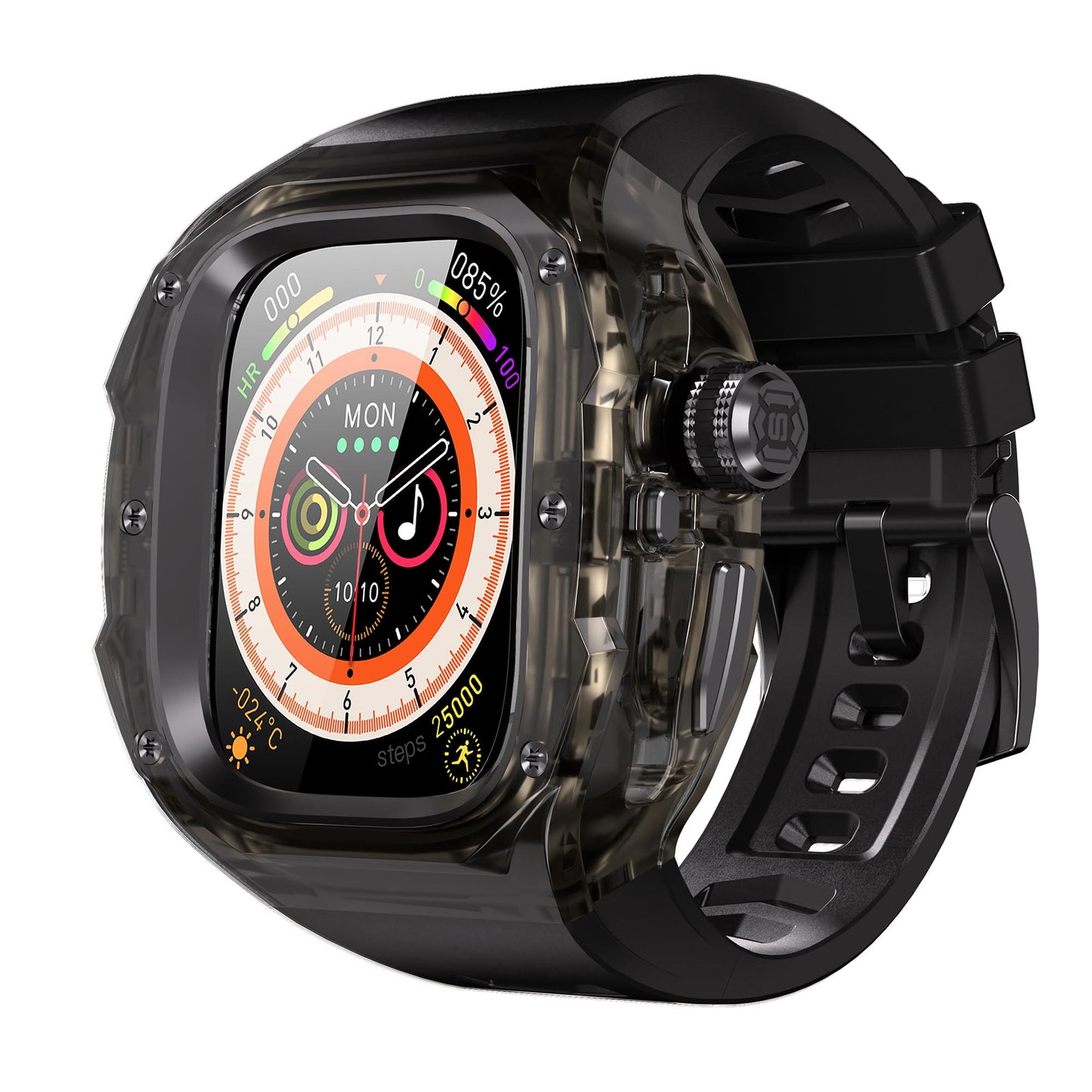 Ultramarine Technology Premium Shockproof Armor Watch Case with ECG Support & One-Click