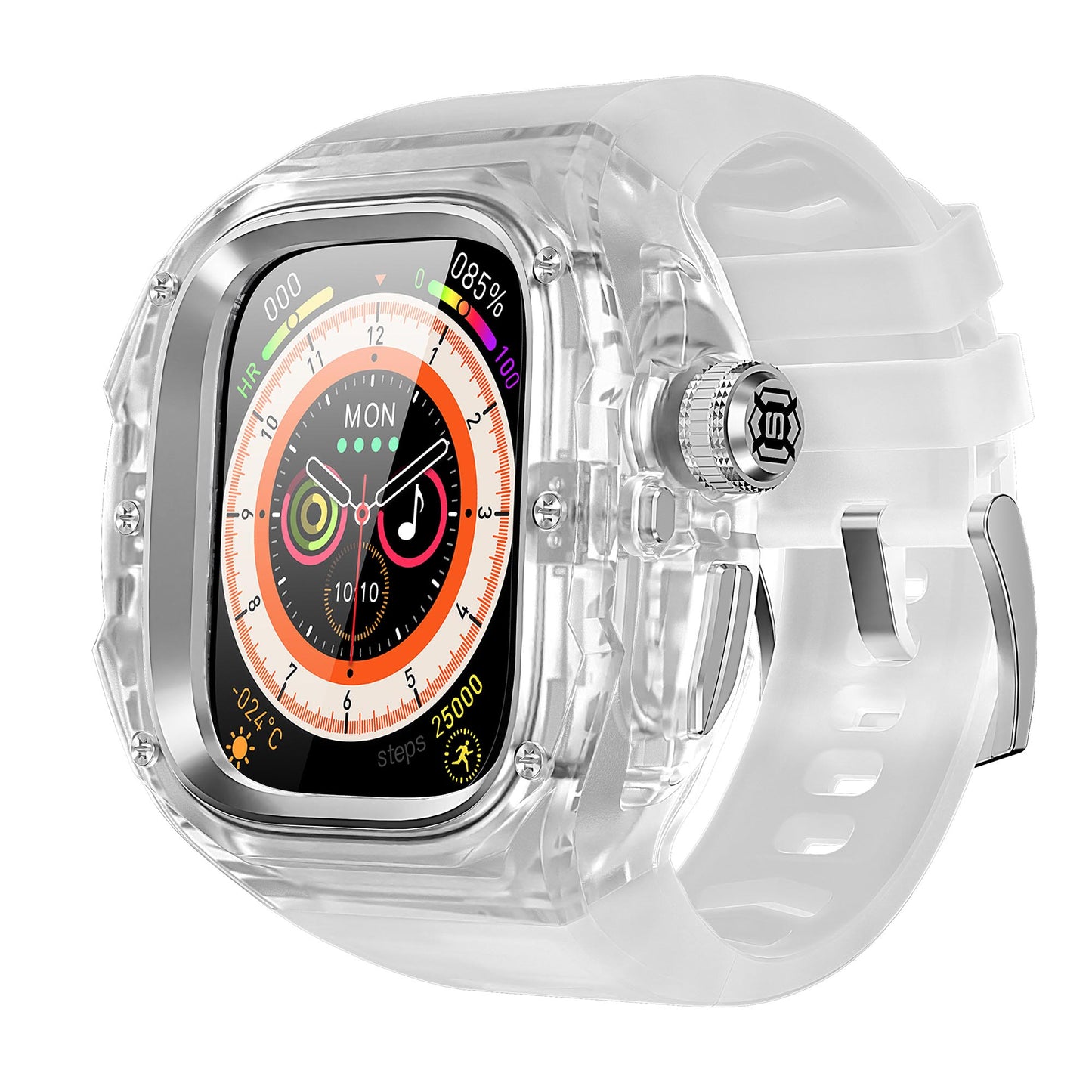 Ultramarine Technology Premium Shockproof Armor Watch Case with ECG Support & One-Click