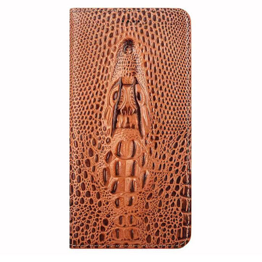 TIANLESI Premium Crocodile Head Leather iPhone 17 Pro Phone Case