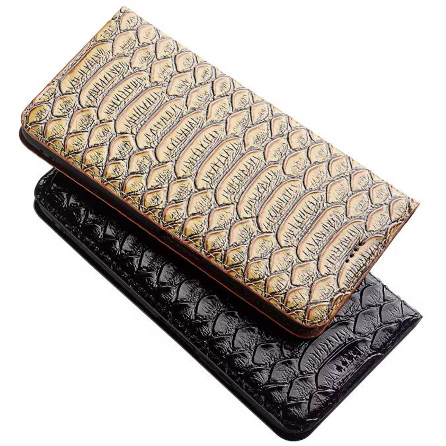 TIANLESI Glazed Genuine Python Leather iPhone Air Phone Case
