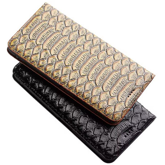 TIANLESI Glazed Genuine Python Leather iPhone Air Phone Case