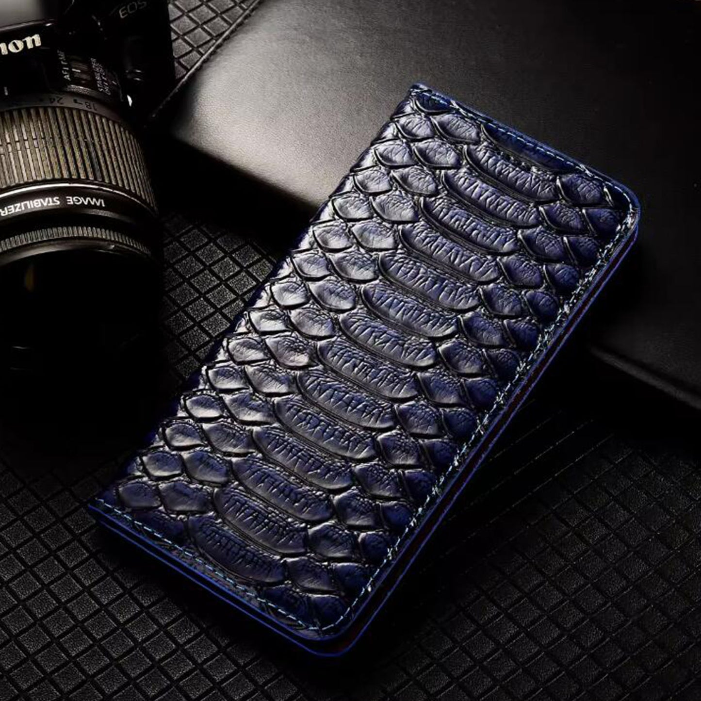 TIANLESI Glazed Genuine Python Leather iPhone Air Phone Case