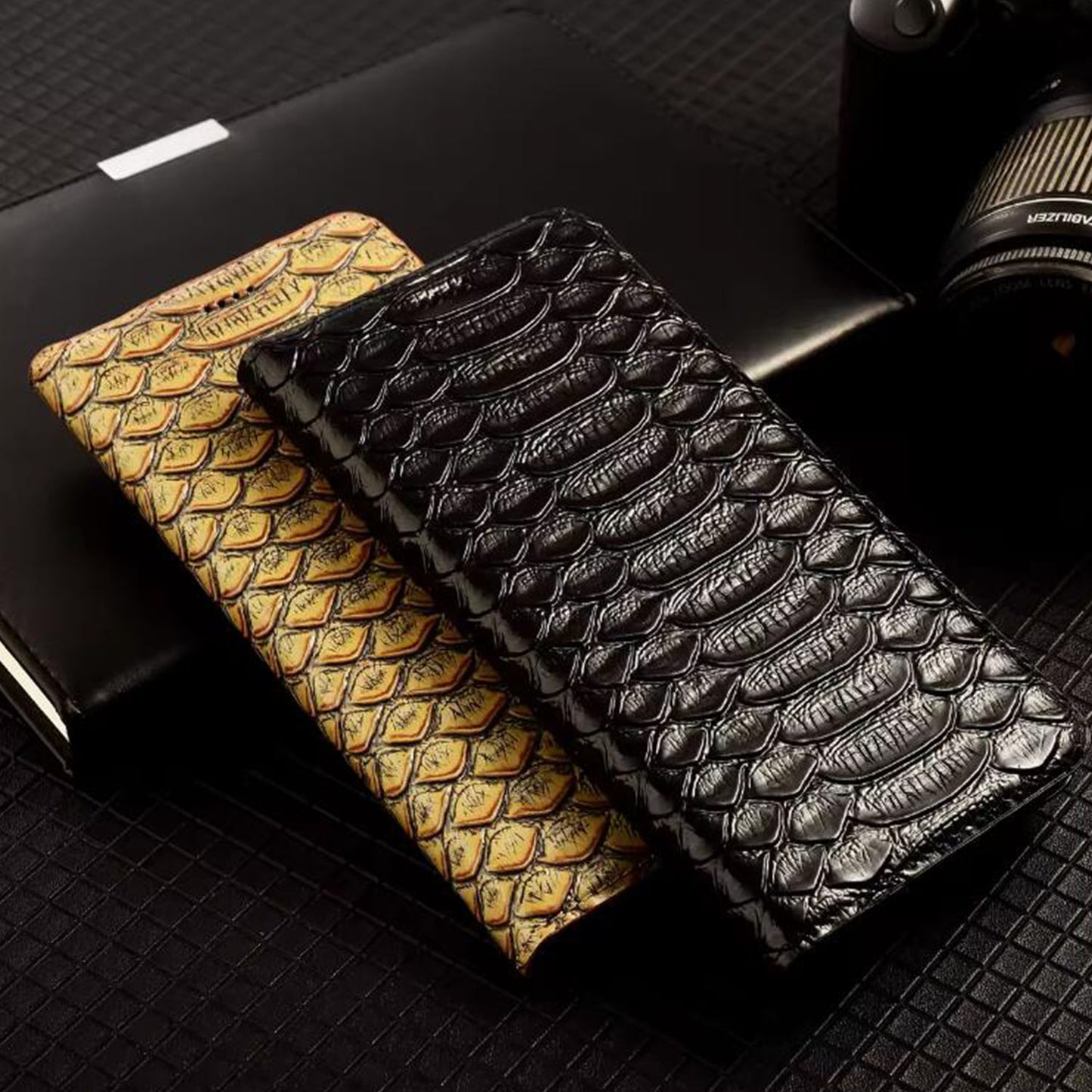 TIANLESI Glazed Genuine Python Leather iPhone Air Phone Case