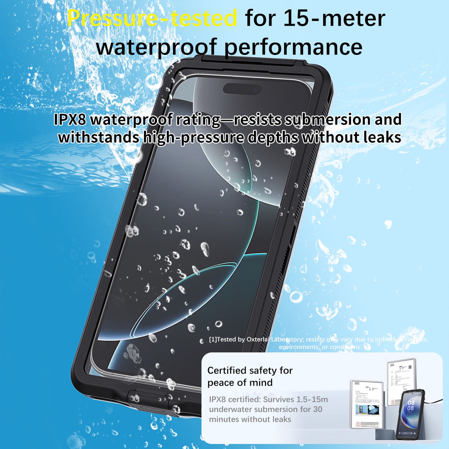 Ultramarine Technology Professional 15m Diving Waterproof Phone Case Touch Snorkeling Housing